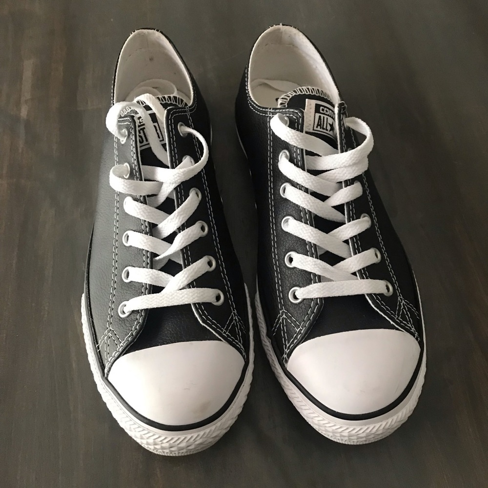 Leather converse